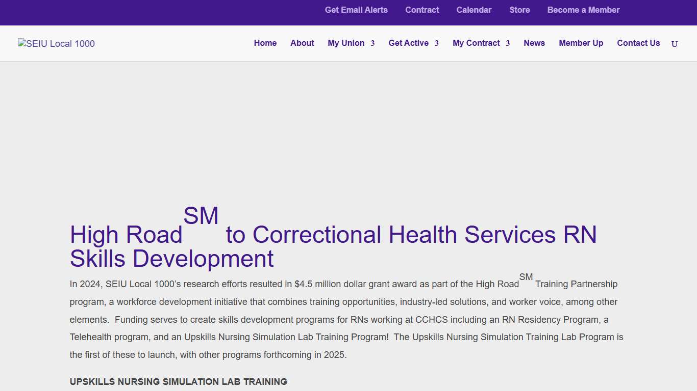 Skills development - SEIU Local 1000